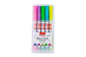 MARCA-TEXTO GLITTER - BLISTER C/ 5UN BRW