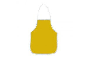 AVENTAL ESCOLAR EMBORRACHADO AMARELO KAZ