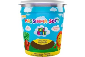 MASSINHA SOFT UTIGUTI POTE 500G MARROM